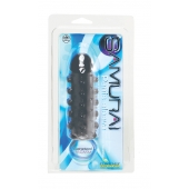 Дымчатая стимулирующая насадка с закрытой головкой SAMURAI PENIS SLEEVE BLACK - 14,5 см. - NMC - в Новом Уренгое купить с доставкой