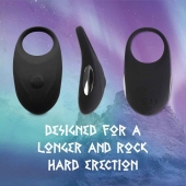 Черное эрекционное виброкольцо Thor Cockring - FeelzToys - в Новом Уренгое купить с доставкой
