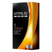 Ребристые презервативы VITALIS PREMIUM ribbed - 12 шт. - Vitalis - купить с доставкой в Новом Уренгое