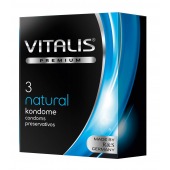 Классические презервативы VITALIS PREMIUM natural - 3 шт. - Vitalis - купить с доставкой в Новом Уренгое