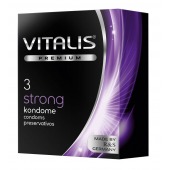 Презервативы с утолщенной стенкой VITALIS PREMIUM strong - 3 шт. - Vitalis - купить с доставкой в Новом Уренгое