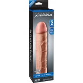 Телесная насадка Fantasy X-tensions Perfect 2  Extension - 20,3 см. - Pipedream - в Новом Уренгое купить с доставкой