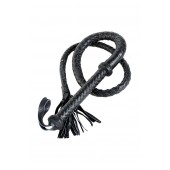 Длинный кожаный кнут с хлопушками на конце - ToyFa - купить с доставкой в Новом Уренгое