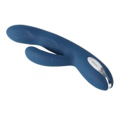 Синий вибратор-кролик Aylin с пульсирующей головкой - 21,5 см. - Svakom купить в Новом Уренгое с доставкой в Orgasmix.ru Синий вибратор-кролик Aylin с пульсирующей головкой - 21,5 см. - Svakom