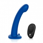 Синяя насадка Remote Control P-Spot G-Spot с черными трусиками - 20 см. - Pegasus - купить с доставкой в Новом Уренгое