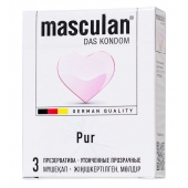 Супертонкие презервативы Masculan Pur - 3 шт. - Masculan - купить с доставкой в Новом Уренгое