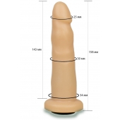 Телесная насадка Harness - 15,8 см. - LOVETOY (А-Полимер) - купить с доставкой в Новом Уренгое