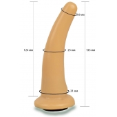 Телесная гладкая насадка Harness - 13,3 см. - LOVETOY (А-Полимер) - купить с доставкой в Новом Уренгое