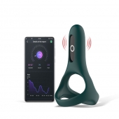 Изумрудное виброкольцо Magic Motion Rise с подхватом мошонки - Magic Motion - в Новом Уренгое купить с доставкой