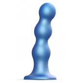 Голубая насадка Strap-On-Me Dildo Plug Balls size S - Strap-on-me - купить с доставкой в Новом Уренгое