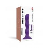 Фиолетовая насадка Strap-On-Me Dildo Geisha Balls size XL - Strap-on-me - купить с доставкой в Новом Уренгое