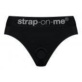 Черные трусики для насадок Heroine Lingerie Harness - size M - Strap-on-me - купить с доставкой в Новом Уренгое