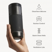 Черный мастурбатор с контролем всасывания Arcwave Pow Stroker - Arcwave - в Новом Уренгое купить с доставкой