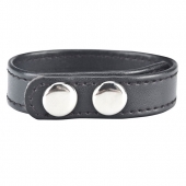 Кольцо на пенис SNAP COCK RING из искусственной кожи на клепках - BlueLine - в Новом Уренгое купить с доставкой