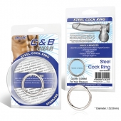 Стальное эрекционное кольцо STEEL COCK RING - 3.5 см. - BlueLine - в Новом Уренгое купить с доставкой