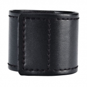 Хомут-утяжка для мошонки из искусственной кожи на липучке VELCRO BALL STRETCHER- 4 см. - BlueLine - в Новом Уренгое купить с доставкой