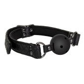 Черный кляп-шарик BALL GAG DIAMOND - Dream Toys - купить с доставкой в Новом Уренгое