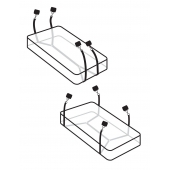 Фиксаторы для кровати WRAPAROUND MATTRESS RESTRAIN - Pipedream - купить с доставкой в Новом Уренгое