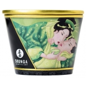 Массажная свеча Exotic Green Tea с ароматом зелёного чая - 170 мл. - Shunga - купить с доставкой в Новом Уренгое
