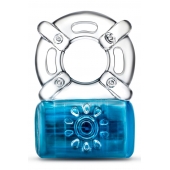 Синее эрекционное виброкольцо Pleaser Rechargeable C-Ring - Blush Novelties - в Новом Уренгое купить с доставкой