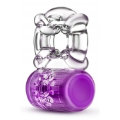 Фиолетовое эрекционное виброкольцо Pleaser Rechargeable C-Ring - Blush Novelties - в Новом Уренгое купить с доставкой