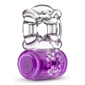 Фиолетовое эрекционное виброкольцо One Night Stand Vibrating C-Ring - Blush Novelties - в Новом Уренгое купить с доставкой