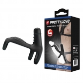 Черная вибронасадка на пенис Vibrating Penis Sling - Baile - в Новом Уренгое купить с доставкой