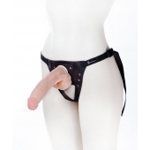Реалистичный фаллос на поясе Harness - 20,5 см. - LOVETOY (А-Полимер) - купить с доставкой в Новом Уренгое