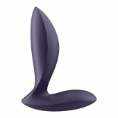 Фиолетовый анальный вибростимулятор Power Plug - Satisfyer - в Новом Уренгое купить с доставкой