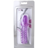 Фиолетовая насадка, удлиняющая половой член - 13,5 см. - Toyfa Basic - в Новом Уренгое купить с доставкой