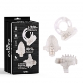 Набор из 3 прозрачных эрекционных колец с вибрацией Teasers Ring Kit - Chisa - в Новом Уренгое купить с доставкой