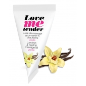 Съедобное согревающее массажное масло Love Me Tender Vanilla с ароматом ванили - 10 мл. - Love to Love - купить с доставкой в Новом Уренгое
