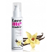 Съедобное согревающее массажное масло Love Me Tender Vanilla с ароматом ванили - 100 мл. - Love to Love - купить с доставкой в Новом Уренгое