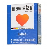 Презервативы с пупырышками Masculan Dotted - 3 шт. - Masculan - купить с доставкой в Новом Уренгое