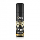 Съедобный гель Dual Vibe Pina Colada с эффектом вибрации и вкусом коктейля пина колада - 15 мл. - ORGIE - купить с доставкой в Новом Уренгое