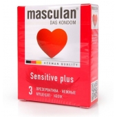 Презервативы Masculan Sensitive plus - 3 шт. - Masculan - купить с доставкой в Новом Уренгое