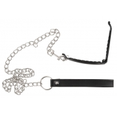 Зажим для половых губ с поводком Pussy Clamp With A Leash - Orion - купить с доставкой в Новом Уренгое