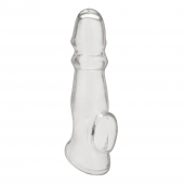 Прозрачная насадка для пениса Girthy Penis Enhancing Sleeve Extension - 17,1 см. - BlueLine - в Новом Уренгое купить с доставкой