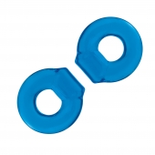 Комплект из двух колец для пениса 2-Pack Ultra-Stretch Stamina Endurance Ring - BlueLine - в Новом Уренгое купить с доставкой