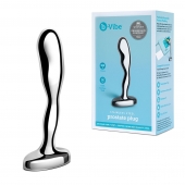 Стальной стимулятор простаты Stainless Steel Prostate Plug - 11,5 см. - b-Vibe - в Новом Уренгое купить с доставкой