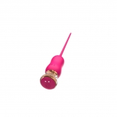 Розовый тонкий стимулятор Nipple Vibrator - 23 см. - I-MOON - купить с доставкой в Новом Уренгое