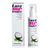 Съедобное согревающее массажное масло Love Me Tender Cocos с ароматом кокоса - 100 мл. - Love to Love - купить с доставкой в Новом Уренгое