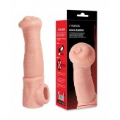 Телесная фантазийная насадка на член Cock Sleeve Size L - KOKOS - в Новом Уренгое купить с доставкой