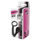Черное эрекционное кольцо с анальной пробкой Anal Plug With Cockring - Dream Toys - в Новом Уренгое купить с доставкой