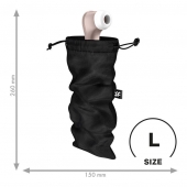 Черный мешочек для хранения игрушек Treasure Bag L - Satisfyer - купить с доставкой в Новом Уренгое