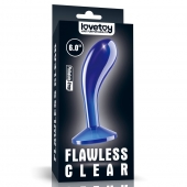 Синяя анальная втулка Flawless Clear Prostate Plug 6.0 - 15 см. - Lovetoy - в Новом Уренгое купить с доставкой
