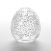 Мастурбатор-яйцо Keith Haring EGG PARTY - Tenga - в Новом Уренгое купить с доставкой
