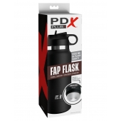 Черный мастурбатор в виде бутылки Fap Flask - Pipedream - в Новом Уренгое купить с доставкой