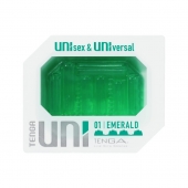 Зеленый мастурбатор-стимулятор Tenga Uni Emerald - Tenga - в Новом Уренгое купить с доставкой