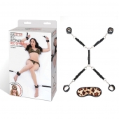 Леопардовая фиксация на матрас для рук и ног Classic Bedspreader - Lux Fetish - купить с доставкой в Новом Уренгое
